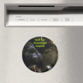 Kunga Mountain Gorilla & Frog Wildlife Art Magnet Magneet (Insitu (Vaatwasser))