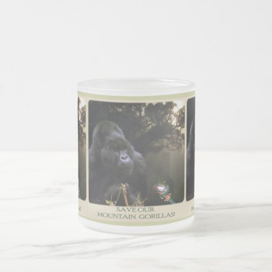 Kunga Mountain Gorilla Partisan de la faune Mug (Centre)