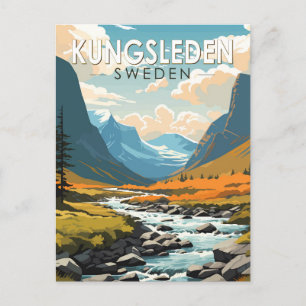 Kungsleden Zweden Reizen Kunst Vintage Briefkaart