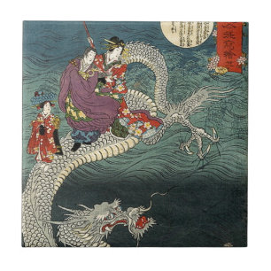 Kunisada II The Dragon Tegeltje