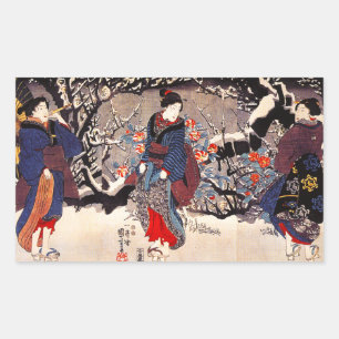 Kuniyoshi Drie Vrouwen Stickers
