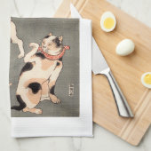  Kuniyoshi Japanse kunstschildpadden Theedoek (Quarter Fold)