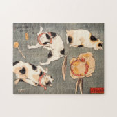 Kuniyoshi Quatre Cats Puzzle (Horizontal)