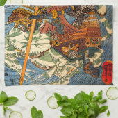 Kuniyoshi Samurai Kitchen Towel Theedoek (Gevouwen)