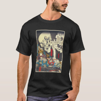 Kuniyoshi Skeleton Spectre Japanese Woodblock Art  T-shirt
