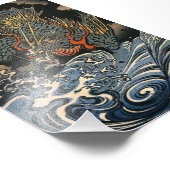 Kuniyoshi Utagawa Dragon Foto Afdruk (Hoek)