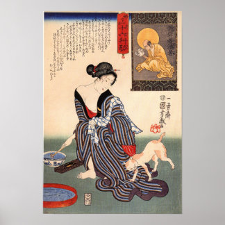 Kuniyoshi Utagawa, Vrouwen 21 , 1814 - Utagawa Poster