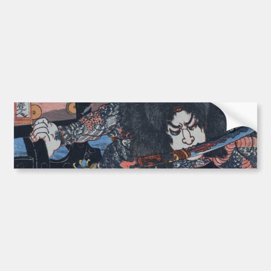 Kuniyoshi's Assassin. Bumpersticker (Voorkant)