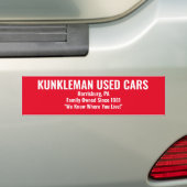 Kunkleman Bumpersticker (Op auto)
