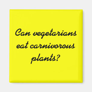 Kunnen vegetariërs vleesetende planten eten? magneet
