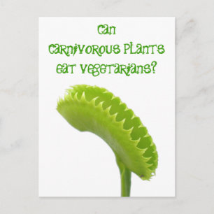 Kunnen vleesetende Planten vegetariërs eten? Briefkaart
