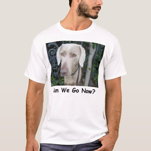 Kunnen we al weg? t-shirt (Voorkant)