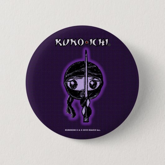 KUNOICHI Paarse Button (Voorkant)