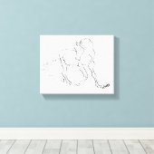 Kunst aan de Muur: Arabisch Canvas Afdruk (Insitu (Houten vloer))