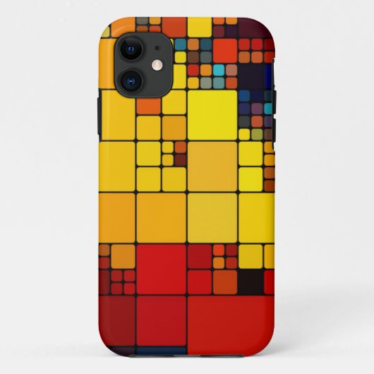 Kunst abstract levendig geometrisch patroon van de Case-Mate iPhone case (Achterkant)