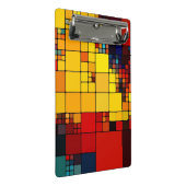 Kunst abstract levendig geometrisch patroon van de mini klembord (Schuin)