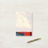 Kunst abstract levendig geometrisch patroon van de post-it® notes (Op bureau)