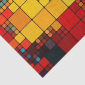 Kunst abstract levendig geometrisch patroon van de tissuepapier (Detail)