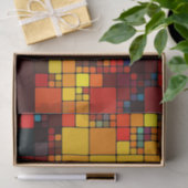 Kunst abstract levendig geometrisch patroon van de tissuepapier (Geschenk)