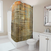 Kunst abstracte kleurrijke geometrische snijpuntac douchegordijn (In situ)