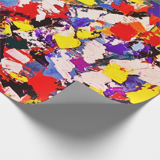 Kunst Abstracte Pallet Kleur Cadeaupapier (Hoek)