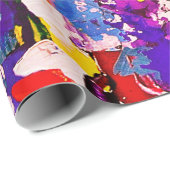 Kunst Abstracte Pallet Kleur Cadeaupapier (Rol Hoek)