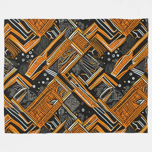 kunst - afrika fleece deken (Voorkant (Horizontaal))