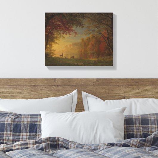Kunst "As Deer Pant for Water" Canvas Afdruk (Insitu (Slaapkamer))