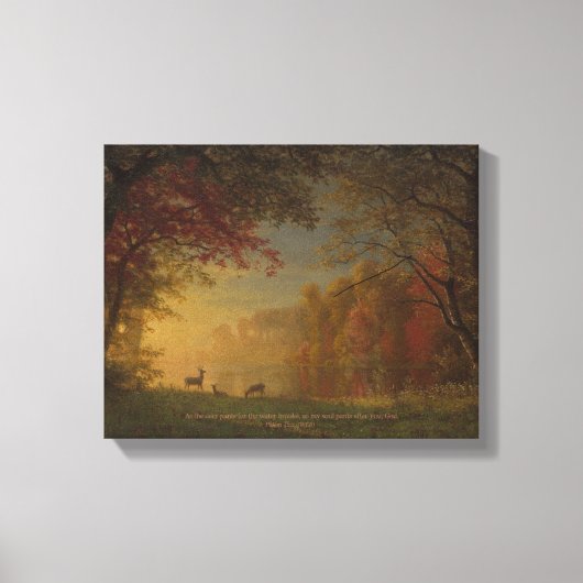 Kunst "As Deer Pant for Water" Canvas Afdruk (Voorkant)