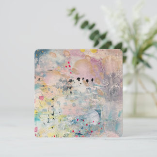 Kunst begroeting cadeaubon abstract schilderij