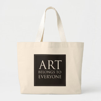 Kunst behoort tot iedereen grote tote bag