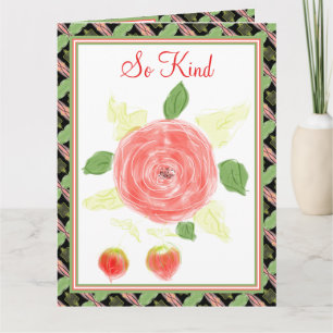 Kunst Bloemen met Patroon Detailing Kaart