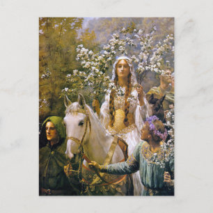 Kunst Briefkaart: Queen Guinevere Briefkaart