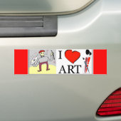 Kunst Bumpersticker (Op auto)