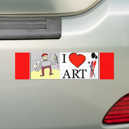 Kunst Bumpersticker (Op auto)
