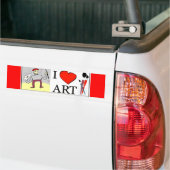 Kunst Bumpersticker (Op Truck)