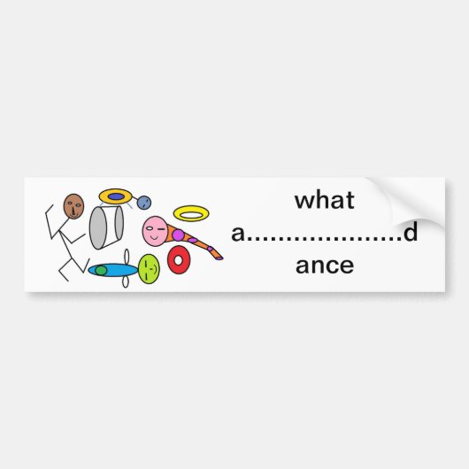 kunst bumpersticker (Voorkant)
