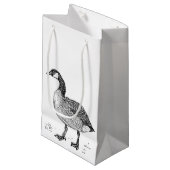 Kunst Canadese Gans Natuur Tekening Klein Cadeauzakje (Voorkant Gekanteld)