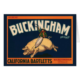 Kunst Cowboy met een  etiket op fruitkratten op va