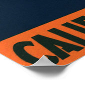 Kunst Cowboy met een  etiket op fruitkratten op va Poster (Hoek)