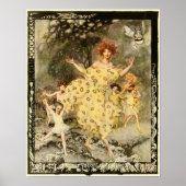 kunst "Dans of Spring" Arthur Rackham Poster (Voorkant)