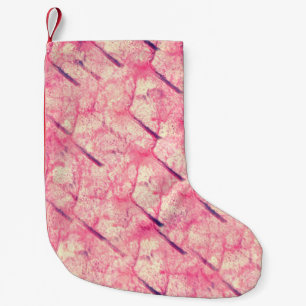 kunst De roze waterverf inkt verfblob waterverf Kleine Kerstsok