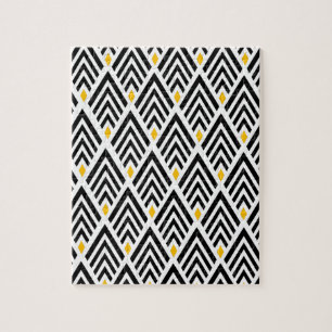 Kunst Deco Arrows met Gold Accent Pattern Legpuzzel