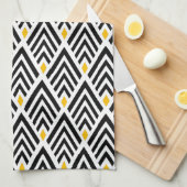 Kunst Deco Arrows met Gold Accent Pattern Theedoek (Quarter Fold)