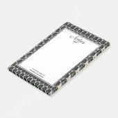 Kunst Deco Black Palmettos uit de jaren '20 Post-it® Notes (Schuin)