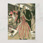 kunst deco bruilding, Pas getrouwd eerste dansdag Briefkaart (Voorkant)