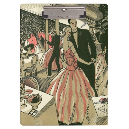  kunst deco bruilding, Pas getrouwd eerste dansdag Klembord (Voorkant)