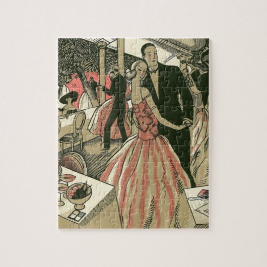  kunst deco bruilding, Pas getrouwd eerste dansdag Legpuzzel (Verticaal)