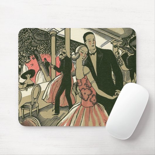 kunst deco bruilding, Pas getrouwd eerste dansdag Muismat (Met muis)