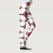 Kunst deco-elementen in crimson-leggings leggings (Rechts)